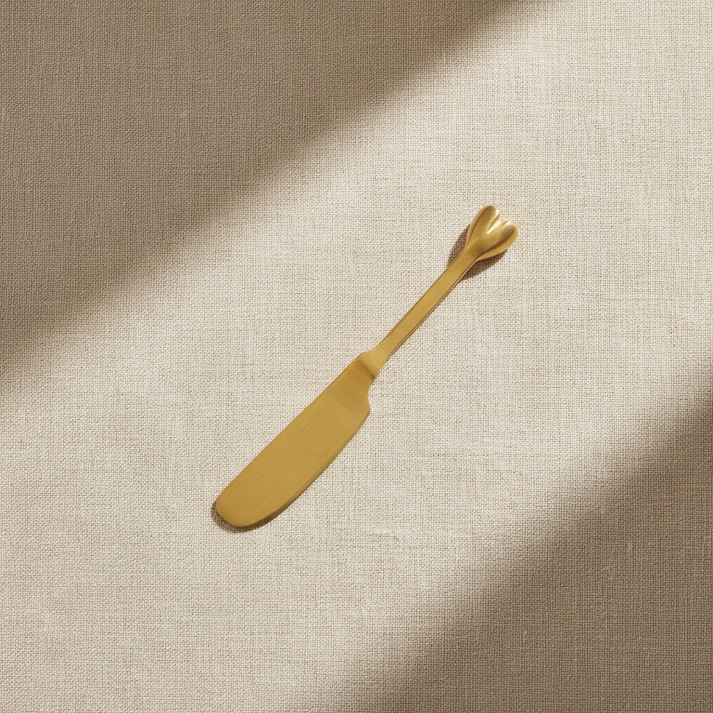 Heart Butter/Pate Knife- Brass
