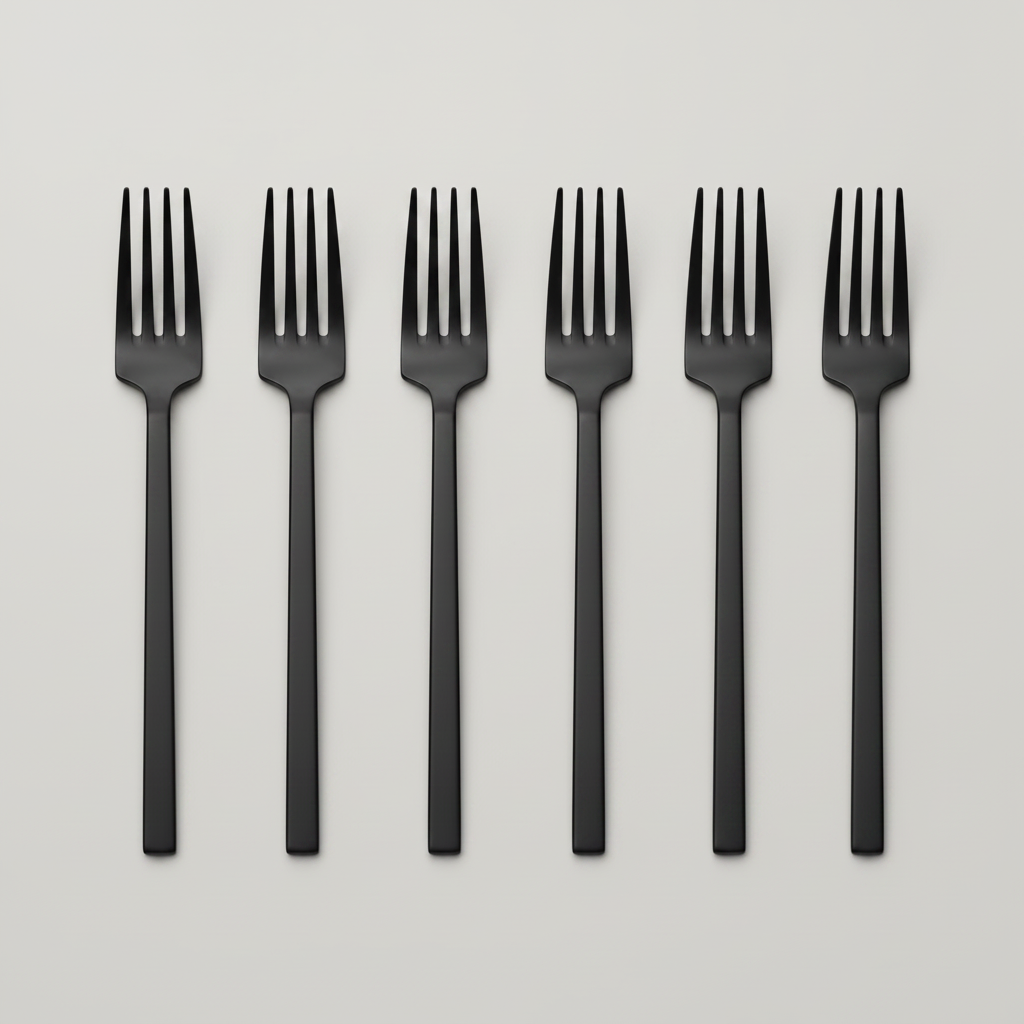 NEW Otto Dessert Fork Set of 6 Vintage Black - Pre order for October