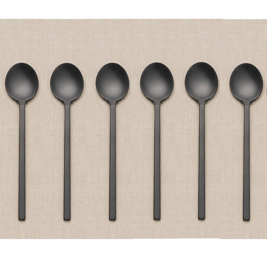 NEW Otto Dessert Spoon Set of 6 Vintage Black - Pre order for October